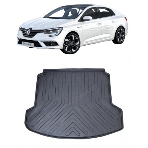 Renault MEGANE 4 SEDAN 2016-2020 3D Bagaj Havuzu Siyah